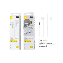 ONEPLUS EARPHONES C5146 BL WITH MICROPHONE 1.2M WHITE ONEPLUS EARPHONES C5146 BL WITH MICROPHONE 1.2M WHITE